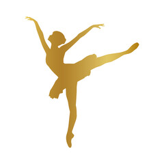 golden ballerina icon