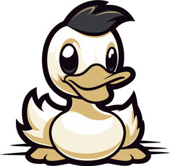 FeatheredFloatGraffix Dynamic Duck Symbol PondPaddleAura Precision Vector Duck Icon