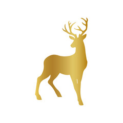 golden deer silhouette