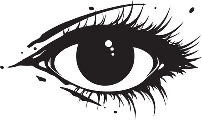 VisionMark Sleek Eye Vector Icon OpticViewGraffix Elegant Eye Design