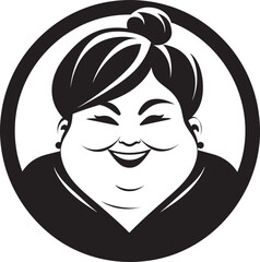 ResilientFormGraffix Elegant Body Positive Symbol RadiantSelfAura Dynamic Vector Empowerment Icon