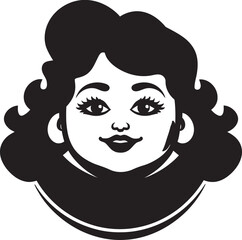 EmpowerCurveMark Precision Vector Woman Empowerment CurvesRise Sleek Body Positivity Icon