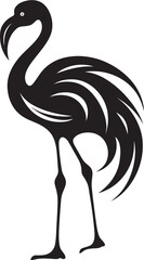 Effortless Elegance Flamingo Emblem in Vector Radiant Avian Majesty Flamingo Logo Vectorized