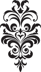 Whimsical Flourish Decorative Element Logo Natures Grace Floral Vector Icon