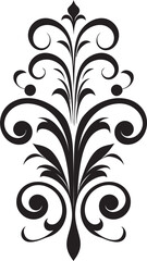 Flourishing Artistry Floral Vector Logo Petals of Charm Decorative Icon Design