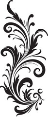 Obraz premium Blossom Brilliance Vector Emblem Design Floral Whispers Decorative Element Icon
