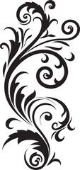 Floral Reverie Emblem Icon Design Botanical Charm Vector Floral Emblem
