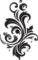 Natures Whimsy Decorative Emblem Design Floral Finesse Emblem Vector Emblem