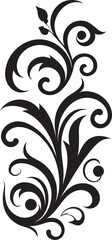 Enchanted Blooms Decorative Emblem Icon Artistic Flourish Vector Floral Emblem