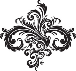 Botanical Intricacies Vector Logo Icon Graceful Floral Accents Decor Element Logo