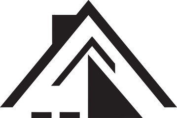 Urban Bungalow Essence Logo Icon Design Stylish Abode Emblem Bungalow Logo Vector