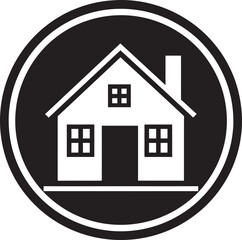 Artistic House Fusion Modern Bungalow Logo Bungalow Elegance Unveiled Logo Icon Vector