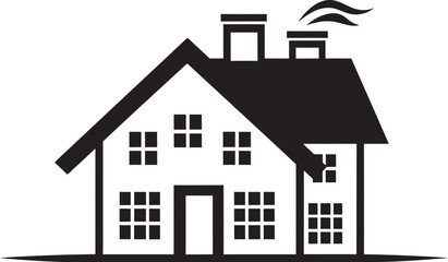 Bungalow Crafted Elegance Logo Vector Emblem Urban House Icon Modern Bungalow Logo