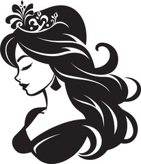 Majestic Heiress Unveiled Iconic Logo Design Regal Splendor Logo Vector Icon