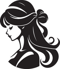 Noble Heiress Logo Design Vector Regal Aura Princess Iconic Emblem
