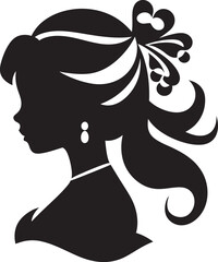 Courtly Elegance Revealed Logo Vector Design Princess Persona Illuminated Iconic Logo Design