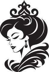 Royal Aura Unfurled Vector Logo Design Tiaras Majesty Unveiled Iconic Emblem Icon