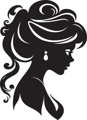Princess Persona Illuminated Iconic Logo Design Enchanted Heritage Unveiled Vector Logo Icon