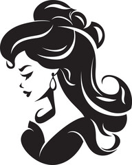 Courtly Elegance Unfurled Logo Vector Design Princess Persona Revealed Iconic Logo Design