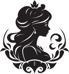 Enchanted Heritage Illuminated Vector Logo Icon Noble Tiara Unfurled Logo Design Emblem