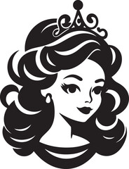 Princess Persona Unveiled Iconic Logo Design Enchanted Heritage Unveiled Vector Logo Icon © BABBAN