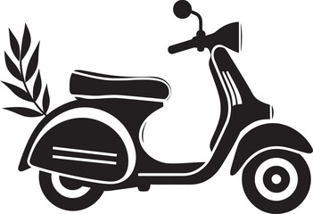 Urban Velocity Iconic Emblem Design Scooter Sleekness Vector Logo Icon