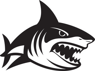 Sharks Authority Iconic Emblem Design Coastal Dominance Logo Icon Vector