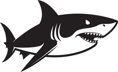 Oceanic Threat Unleashed Shark Logo Vector Seafaring Monarch Revealed Iconic Logo Design