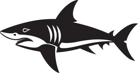 Sharks Dominion Unleashed Iconic Emblem Design Predatory Powerhouse Revealed Logo Icon Vector