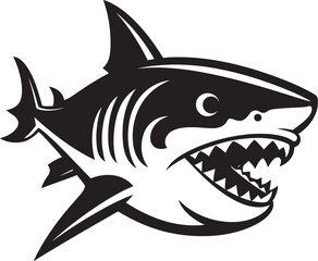 Coastal Conqueror Revealed Logo Vector Design Majestic Shark Majesty Unveiled Iconic Emblem Design