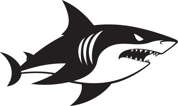 Coastal Conqueror Revealed Logo Vector Design Majestic Shark Majesty Unveiled Iconic Emblem Design
