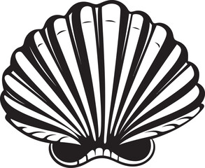 Tidal Elegance Revealed Logo Vector Icon Shellfish Symphony Unfurled Iconic Emblem Icon
