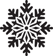 Glacial Beauty Illuminated Vector Logo Design Snowflakes Grace Unveiled Iconic Emblem Design