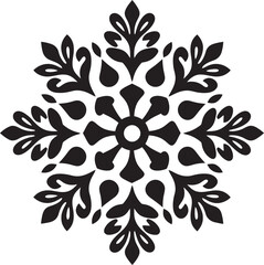 Frosty Enchantment Unfurled Logo Vector Design Crystal Intricacies Revealed Iconic Emblem Design