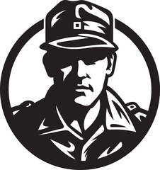 Valors Vigilance Unveiled Iconic Emblem Icon Patriots Strength Unveiled Vector Logo Design