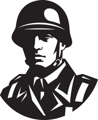 Sentinels Vigor Illuminated Iconic Emblem Icon Soldiers Valor Unveiled Vector Logo Design