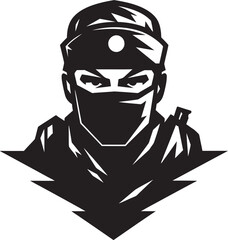 Infantrys Valor Unveiled Logo Icon Vector Warriors Vigor Illuminated Iconic Emblem Icon