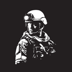 Combat Crest Soldiers Badge Guardian Glyph Iconic Soldiers Mark