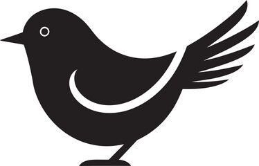 Chirp and Cheer Sparrow Logo Serenade in Flight Sparrow Emblem