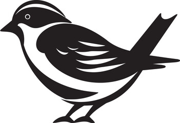 Melodic Mastery Sparrow Icon Fluttering Fantasia Sparrow Emblem Design