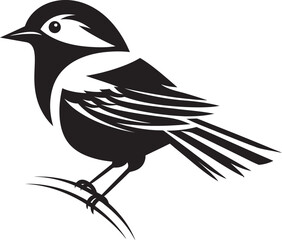 Tiny Tweets Sparrow Emblem Joyful Chirrup Sparrow Logo