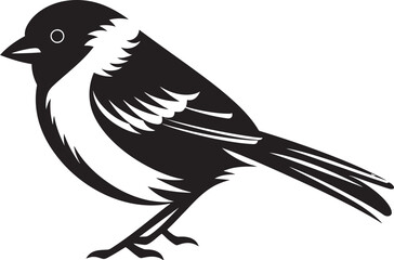 Melodic Movement Sparrow Icon Fluttering Flock Sparrow Emblem Design