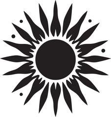 Sunburst Shine Sun Logo Icon Eternal Luminance Sun Emblem