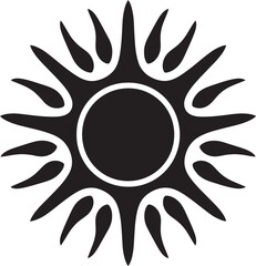 Sunny Serenity Sun Logo Design Bright Horizon Sun Mark