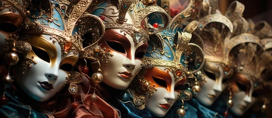Foto op Canvas Incredible masks at Venice's carnival. © TheWaterMeloonProjec