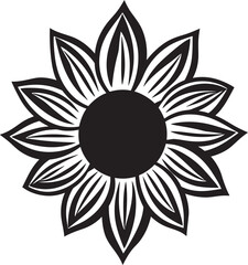 Radiant Resplendence Sunflower Symbol Yellow Radiance Sunflower Logo