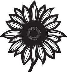 Floral Fascination Sunflower Logo Icon Bright and Bold Sunflower Symbolism