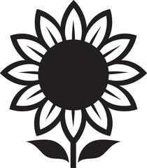 Natures Radiance Sunflower Badge Blooms Charm Sunflower Logo Icon