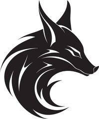 Silent Tracker Wolf Badge Howling Echo Wolf Logo Icon