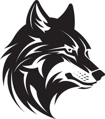 Howling Echo Wolf Logo Icon Majestic Predator Wolf Symbolism